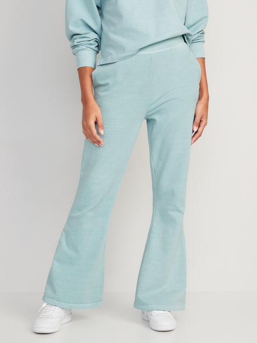 Extra High-Waisted Snuggly Fleece Flare Sweatpants for Women