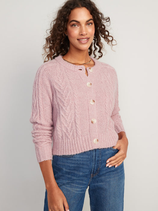Cozy Cable-Knit Cardigan for Women