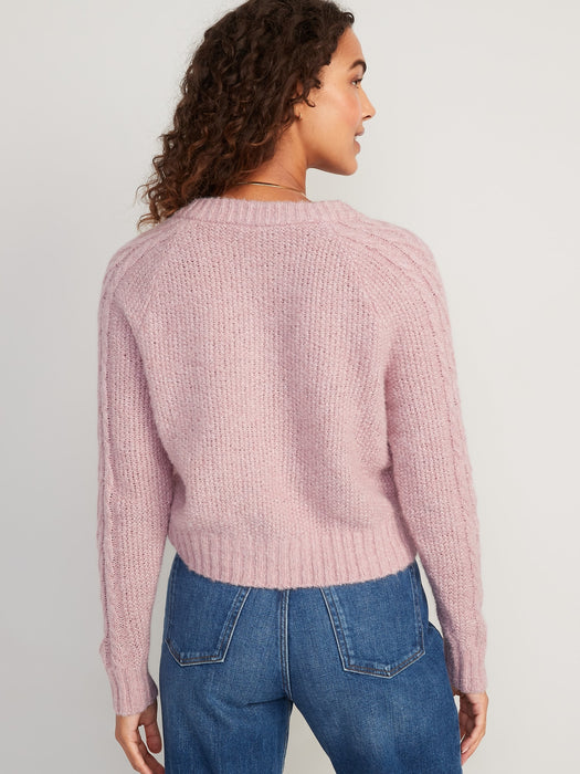 Cozy Cable-Knit Cardigan for Women