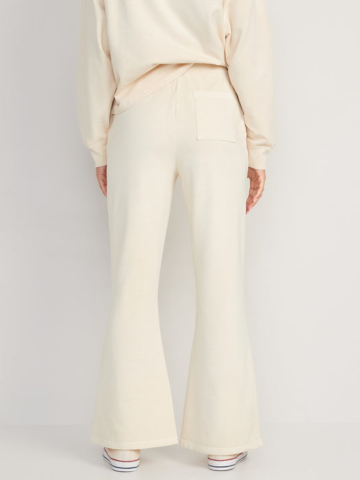 Extra High-Waisted Snuggly Fleece Flare Sweatpants for Women