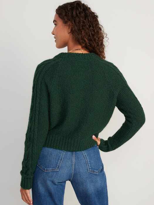 Cozy Cable-Knit Cardigan for Women