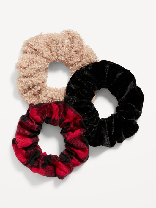 Hair Scrunchie 3-Pack for Women - Multi