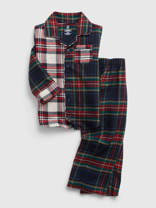 babyGap 100% Recycled Plaid PJ Set - plaid