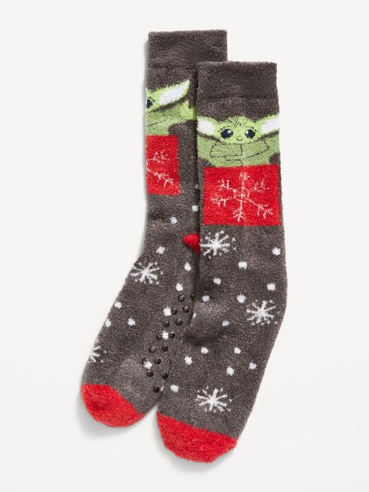 Star Wars™ Yoda Cozy Socks for Men - Gray
