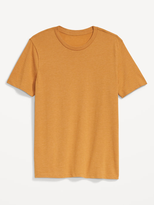 Soft-Washed Crew-Neck T-Shirt for Men - Gold