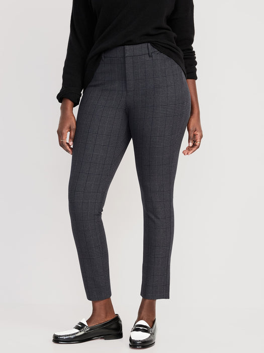 High-Waisted Printed Never-Fade Pixie Skinny Ankle Pants for Women