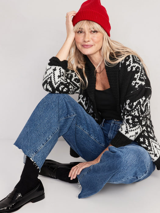 Cozy Fair Isle Cardigan for Women