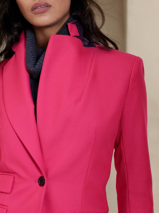 Lido Sculpted Italian Wool Blazer