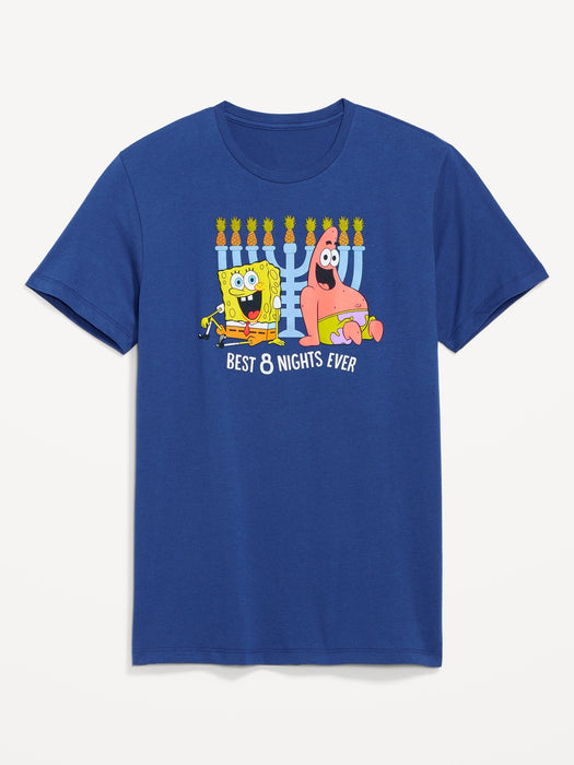 SpongeBob SquarePants™ "Best 8 Nights Ever" Gender-Neutral Hanukkah T-Shirt for Adults