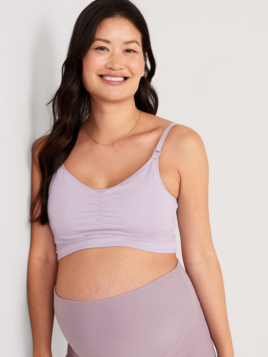 Maternity Supima&#174 Cotton-Blend Nursing Cami Bra