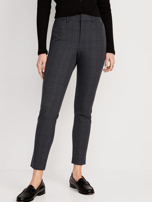 High-Waisted Printed Never-Fade Pixie Skinny Ankle Pants for Women