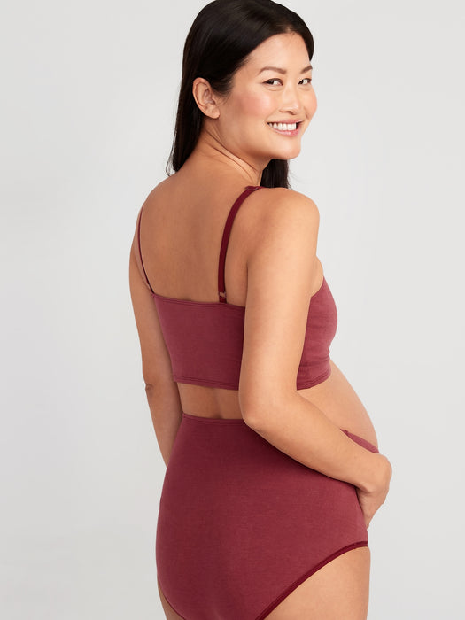 Maternity Supima&#174 Cotton-Blend Nursing Cami Bra