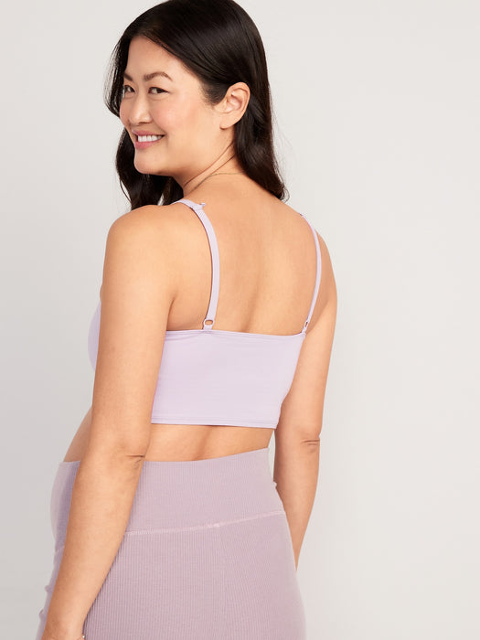 Maternity Supima&#174 Cotton-Blend Nursing Cami Bra