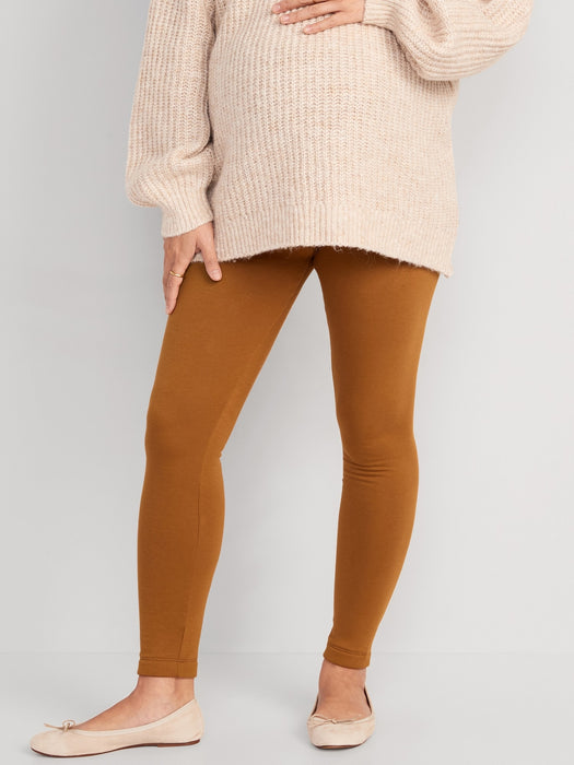 Maternity Full Panel Fleece-Lined Leggings
