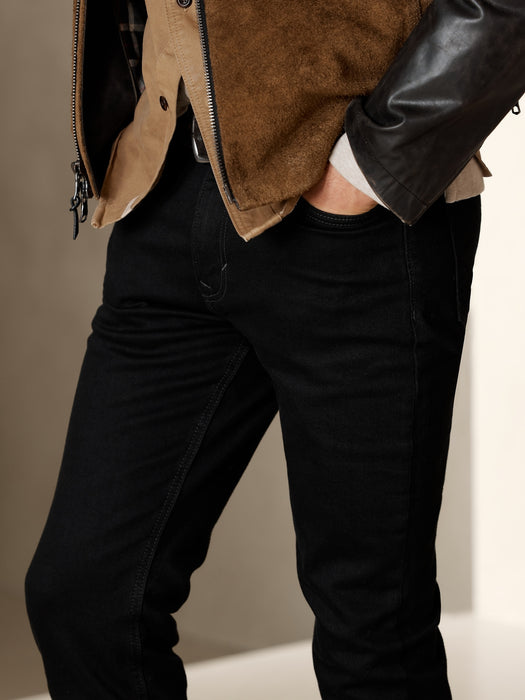Slim Organic Cotton Jean - Black Rinse Wash