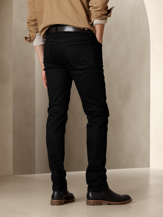 Slim Organic Cotton Jean - Black Rinse Wash