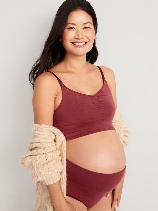 Maternity Supima&#174 Cotton-Blend Nursing Cami Bra