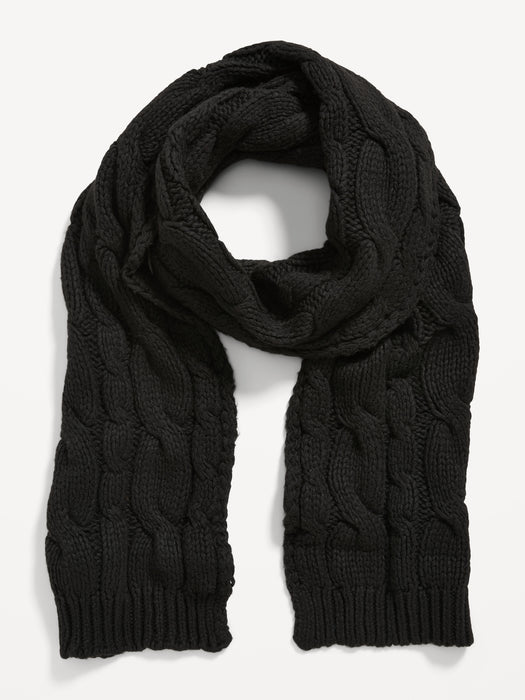 Cable-Knit Scarf for Women