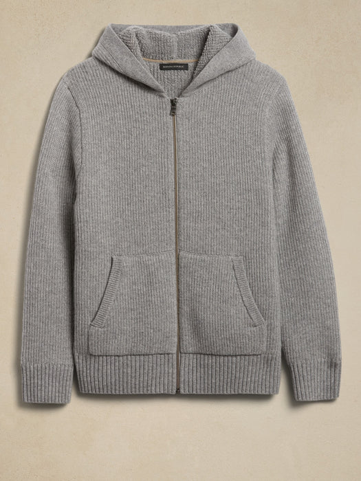 Enna Merino-Cashmere Hoodie Sweater