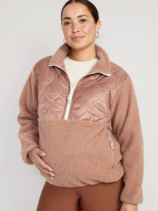 Maternity 1/2-Zip Hybrid Jacket