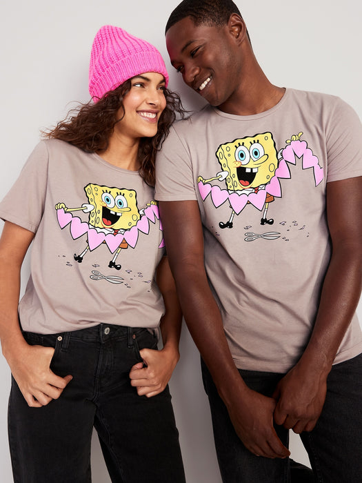 SpongeBob SquarePants™ Matching Valentine's Day Gender-Neutral T-Shirt for Adults