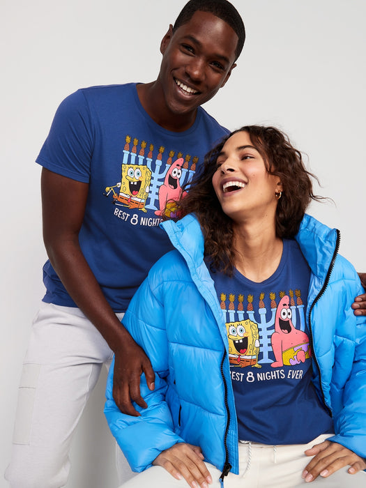 SpongeBob SquarePants™ "Best 8 Nights Ever" Gender-Neutral Hanukkah T-Shirt for Adults