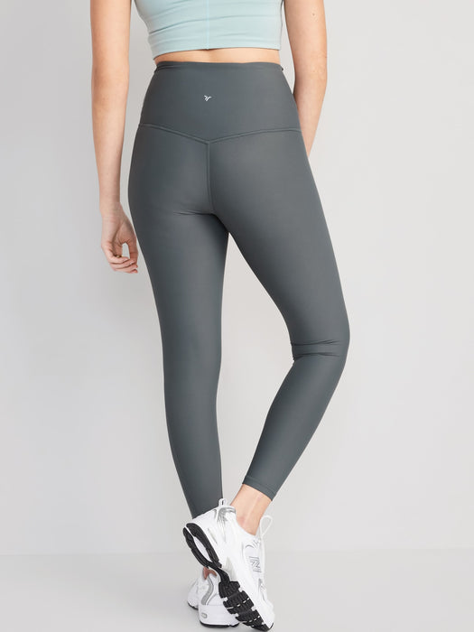 Extra High-Waisted PowerSoft Mesh-Paneled 7/8-Length Leggings for Women