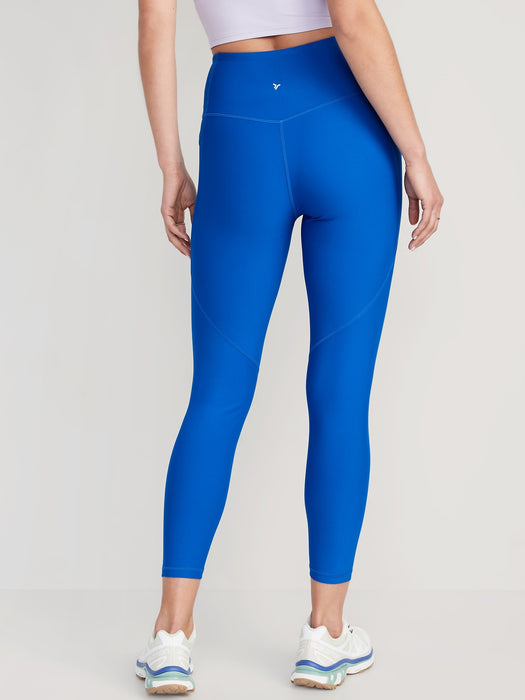 High-Waisted PowerSoft 7/8-Length Side-Pocket Leggings for Women