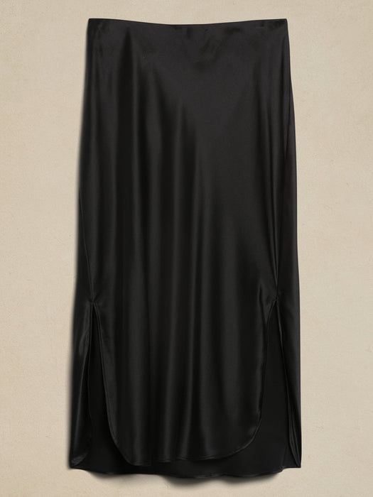 Bliss Silk Midi Skirt